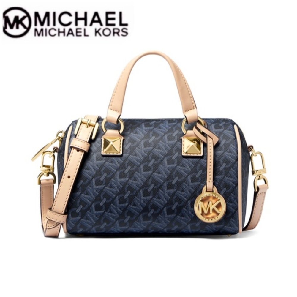 MICHAEL MICHAEL KORS
Grayson Small‎ Empire Signature Logo Duffel Crossbody Bag